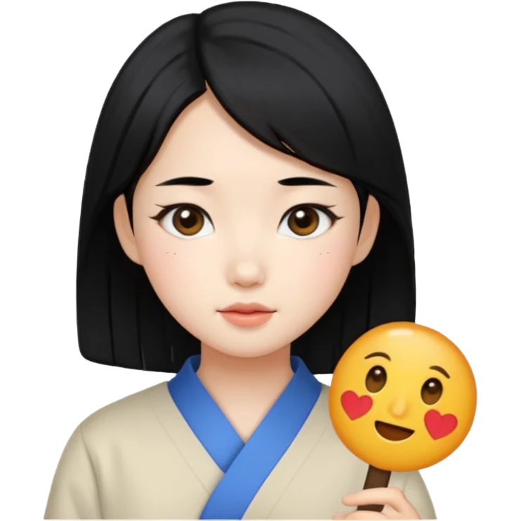 дівчинка кореянка emoji