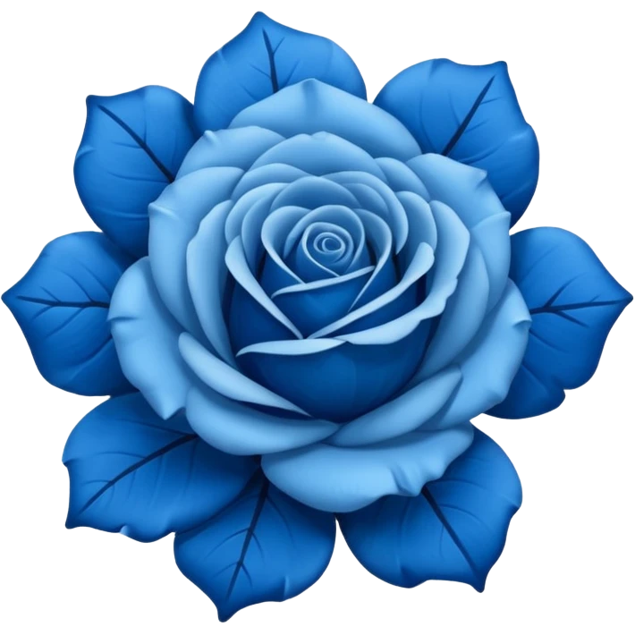 Blue rose emoji