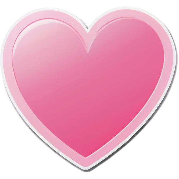 light pink heart  emoji