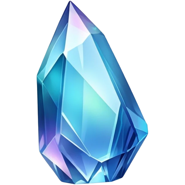 Blue iridescent nebula crystal shard emoji