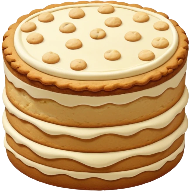 White chocolate chip cookie cake  emoji