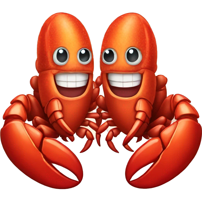 Lobster couple emoji
