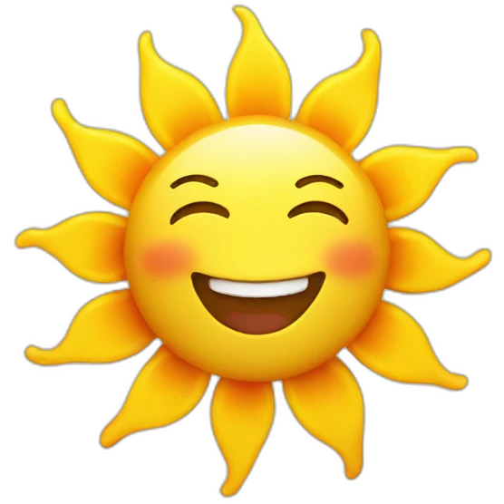 happy sun emoji
