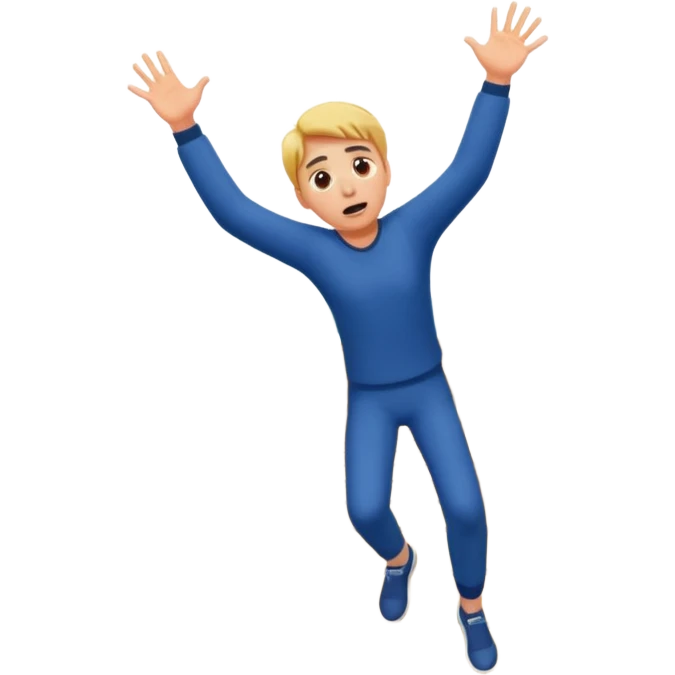 fall off the bridge hand motion emoji