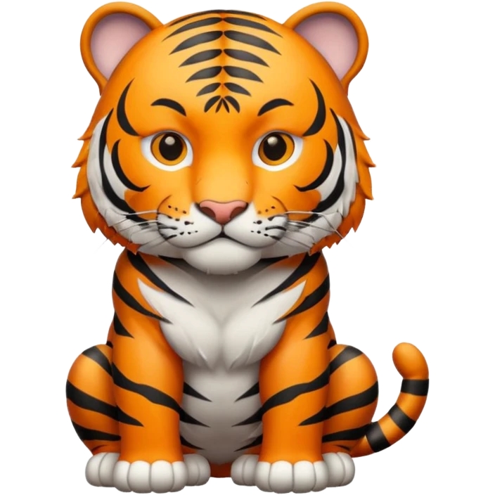 High resolution of a tigar emoji