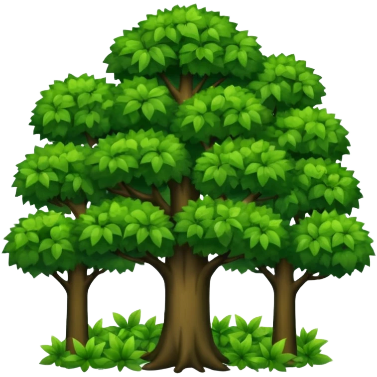 In our hometown, there’s plenty of trees emoji