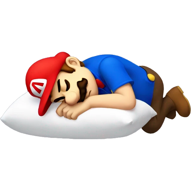 Sleeping Mario emoji