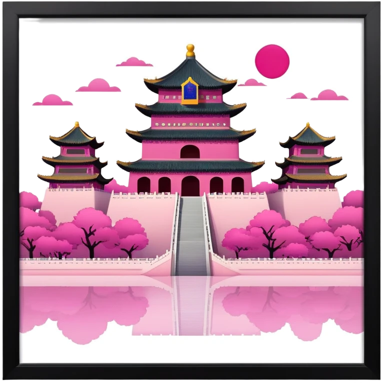 Beijing in pink  emoji