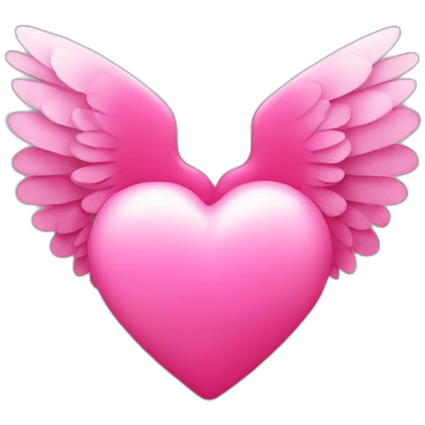 pink heart with wings  emoji