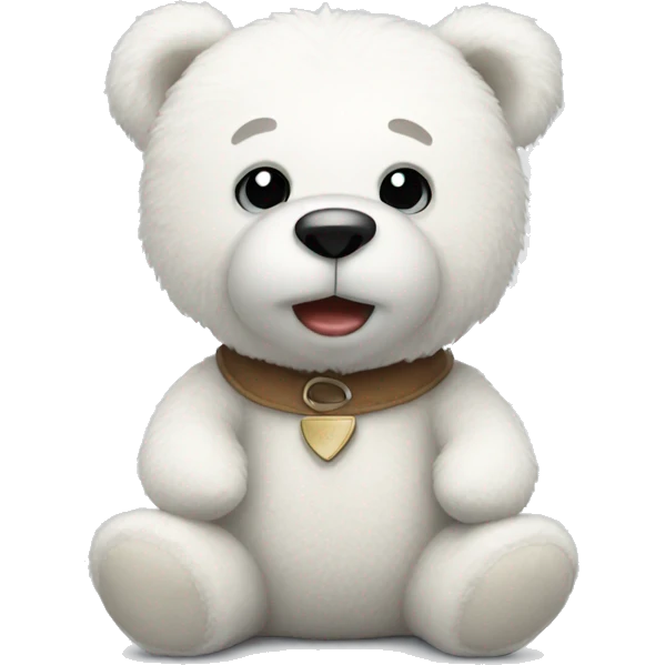 white teddy bear emoji
