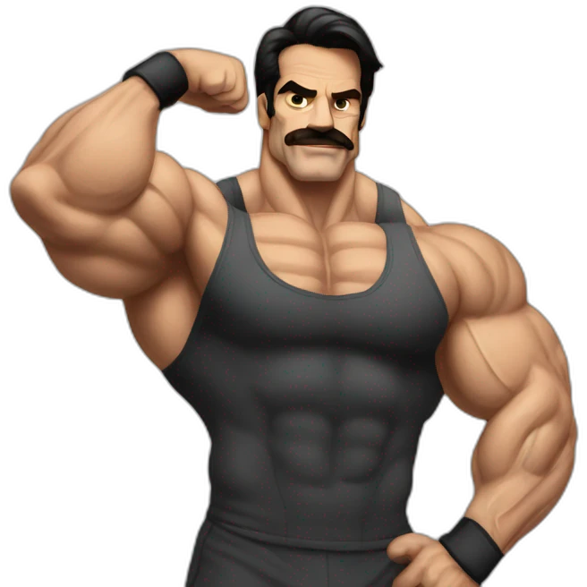 Mike Mentzer biceps chest emoji