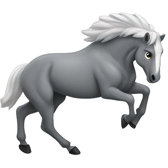Grey bronco emoji