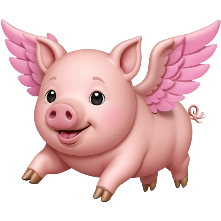 Pig flyibg emoji