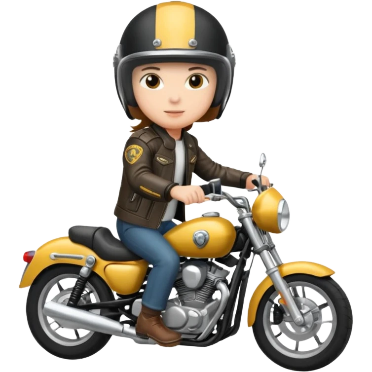 rider riding motorbiker emoji