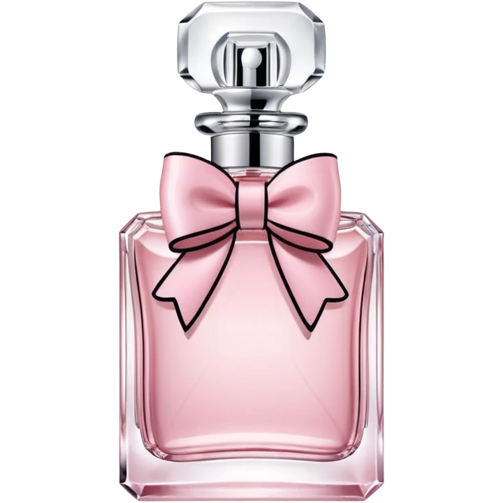 Miss Dior perfume bottle with bow, soft pink liquid emoji