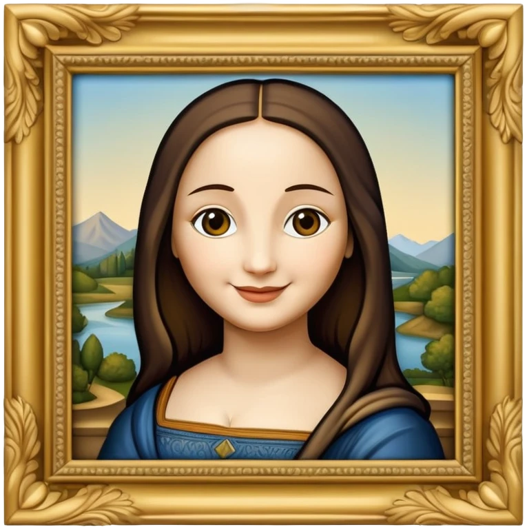 mona lisa in frame emoji