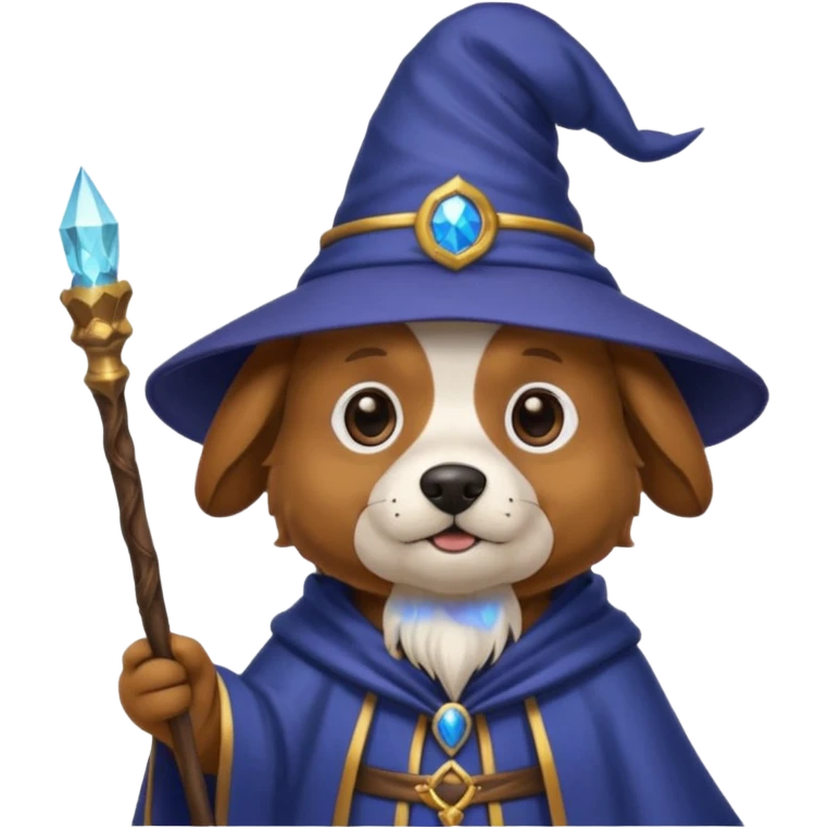 Dog wizard emoji
