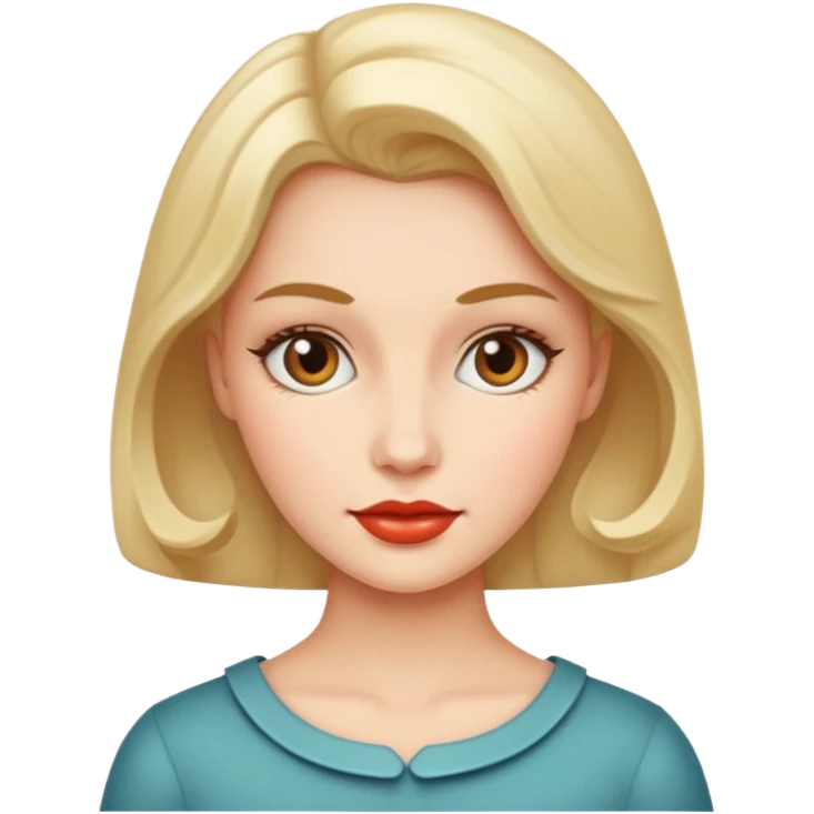 Retro style  woman emoji