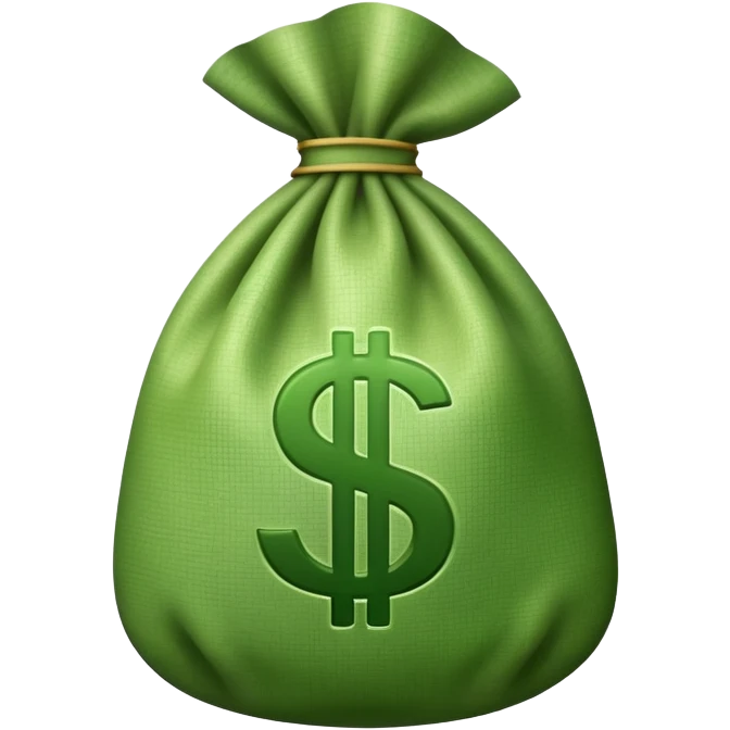 money bag with dollar sign emoji