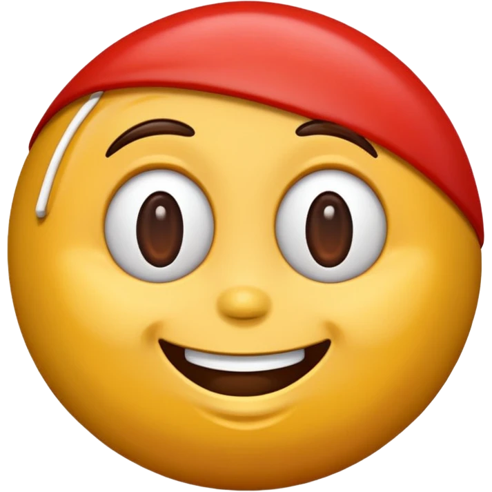 A happy m and m emoji