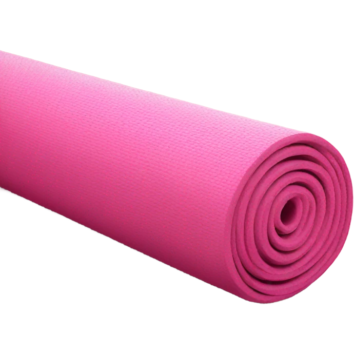 Pink rolled yoga mat emoji