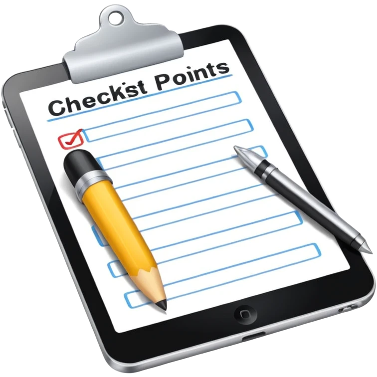 checklist representing a routine emoji