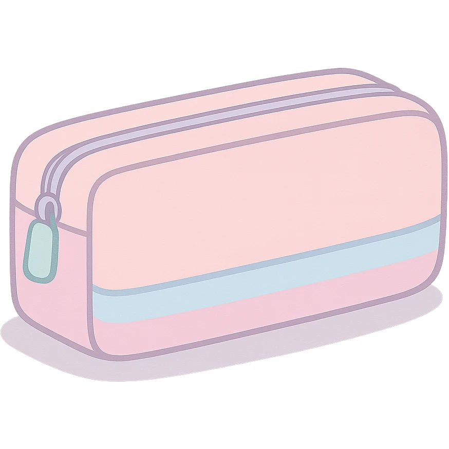 aesthetic pastel pencil case emoji