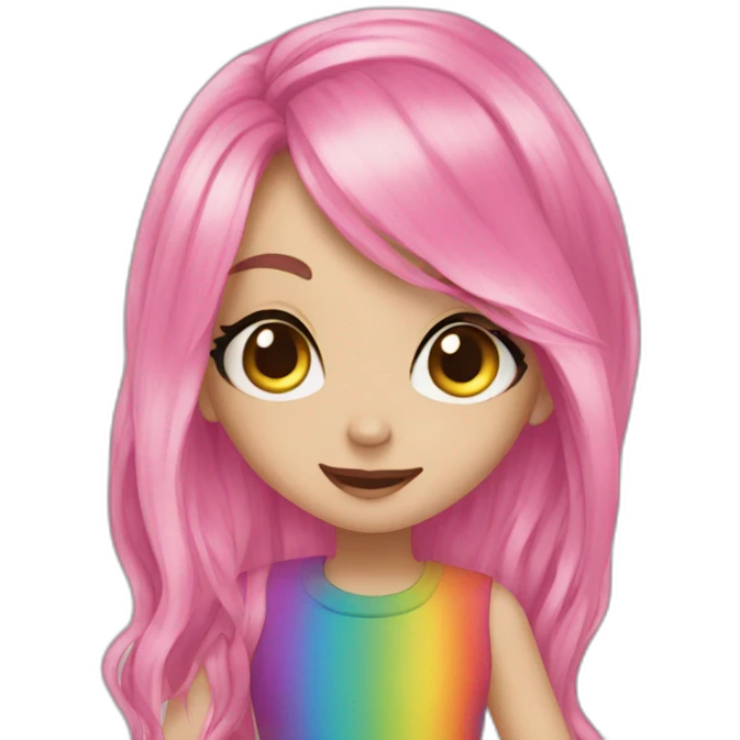 Rainbow high emoji