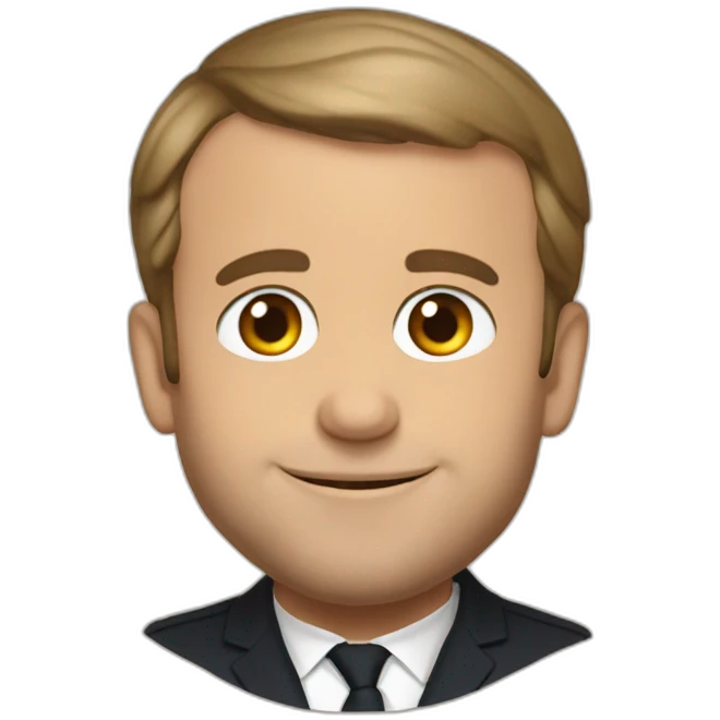 Emmanuel Macron love emoji