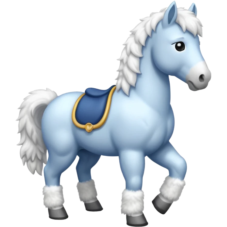 A snow horse emoji