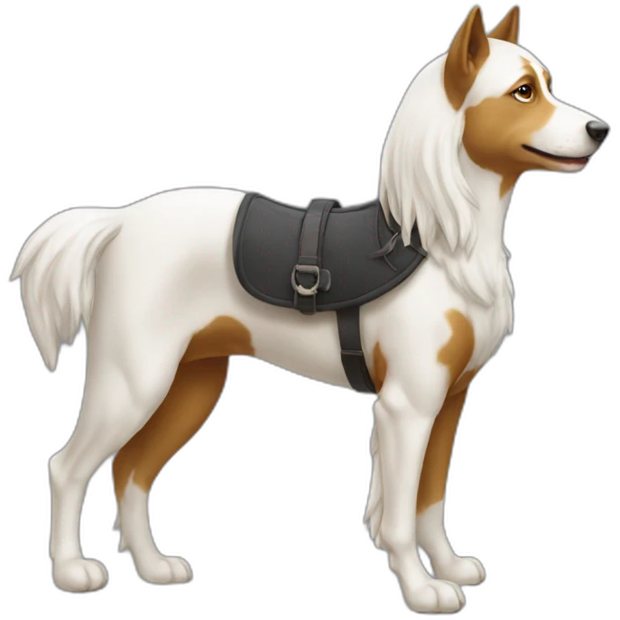 CHIEN SUR UN CHEVAL emoji