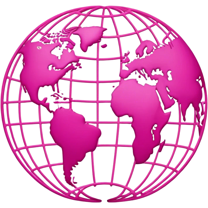 pink world wide web icon emoji