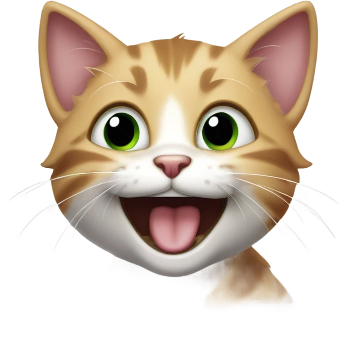 Laught kitty emoji