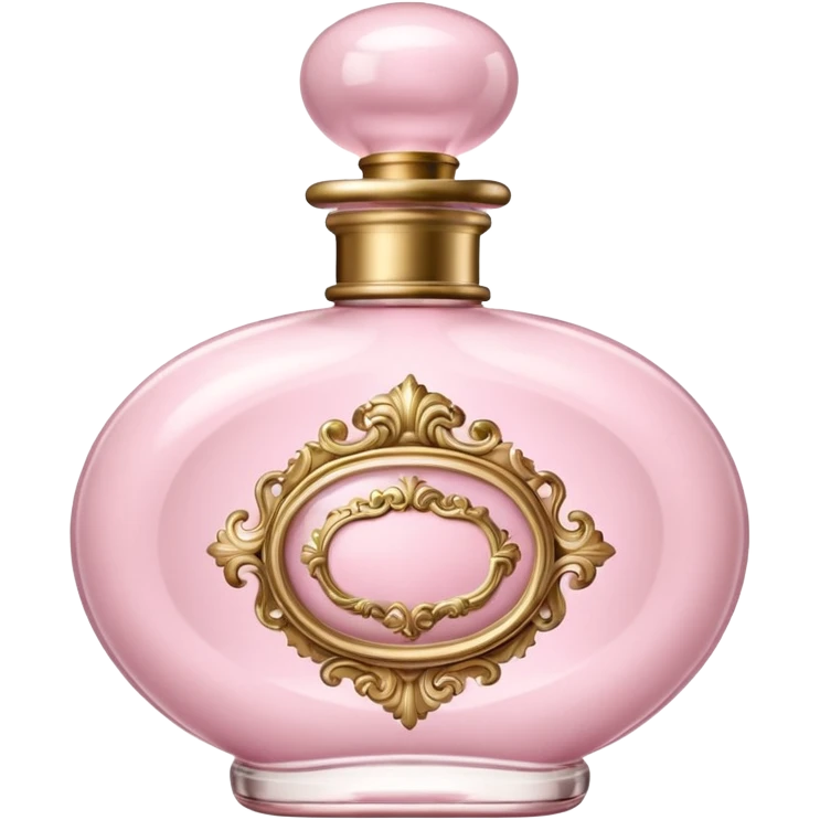 vintage rococo pale pink inflatable puffy perfume  emoji