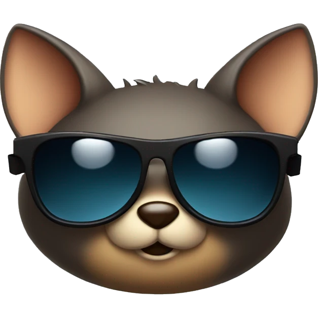 A bat wearing sunglasses  emoji