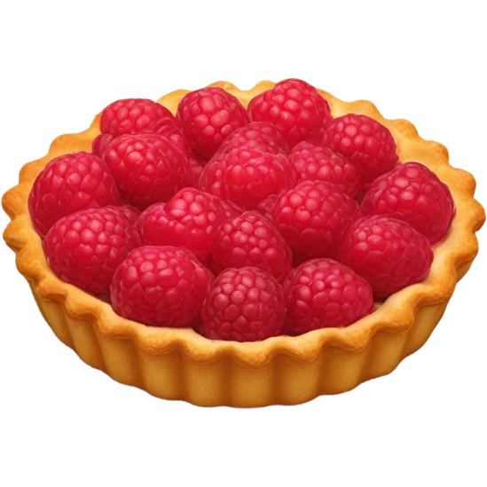 little raspberry tart creamy  emoji