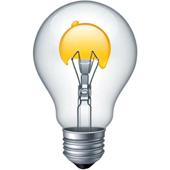 Broken bulb glass emoji