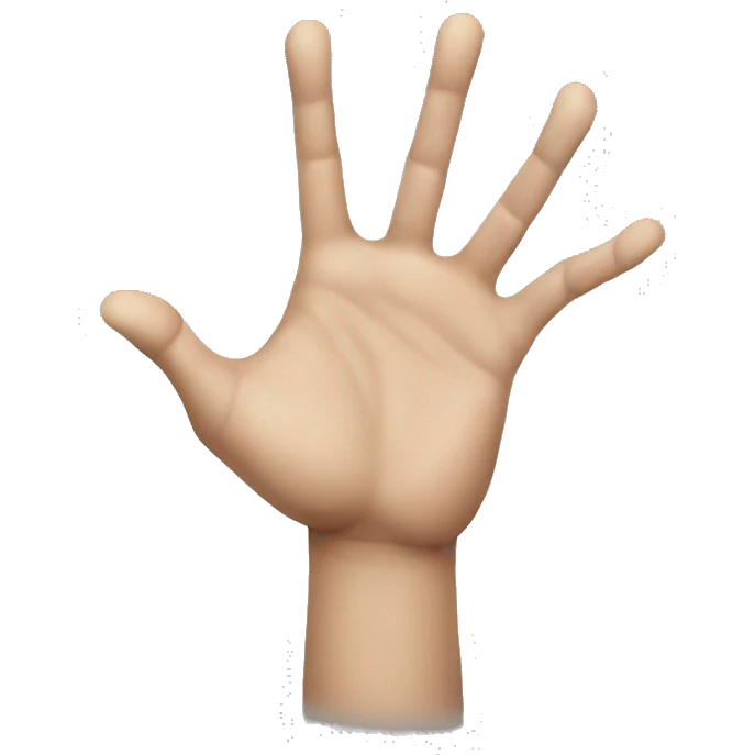 Gojo satorus hand during his domain expansion emoji