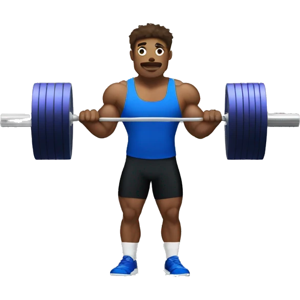 Olympic weightlifter like emoji
