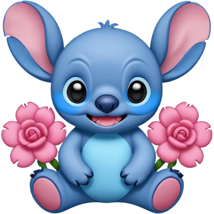 Stitch in  rosa emoji