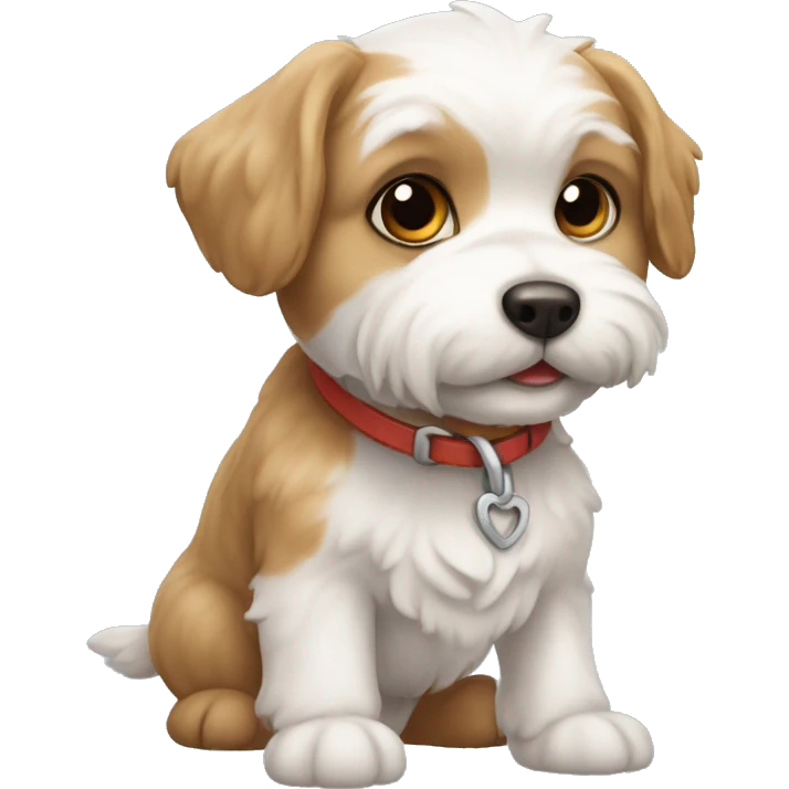 Perro bichón maltés  emoji