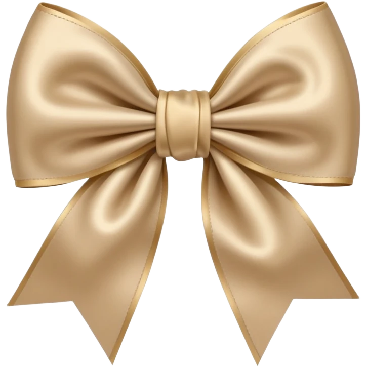 Beige bow emoji