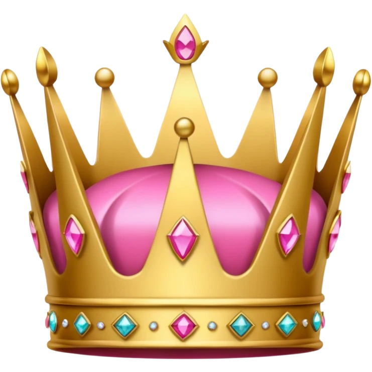 Crown little pink emoji