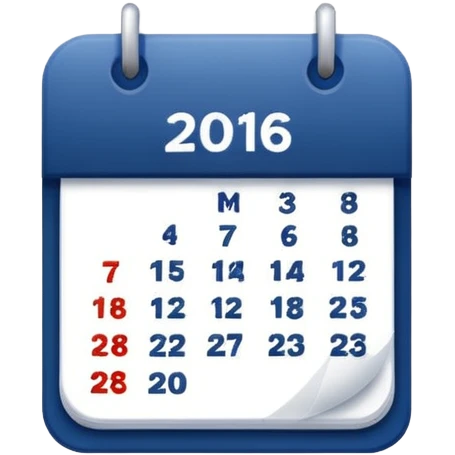 dark blue 
calendar emoji