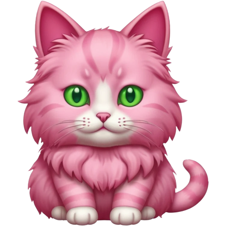 Pink cat emoji