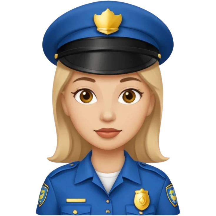 polic woman no hat emoji