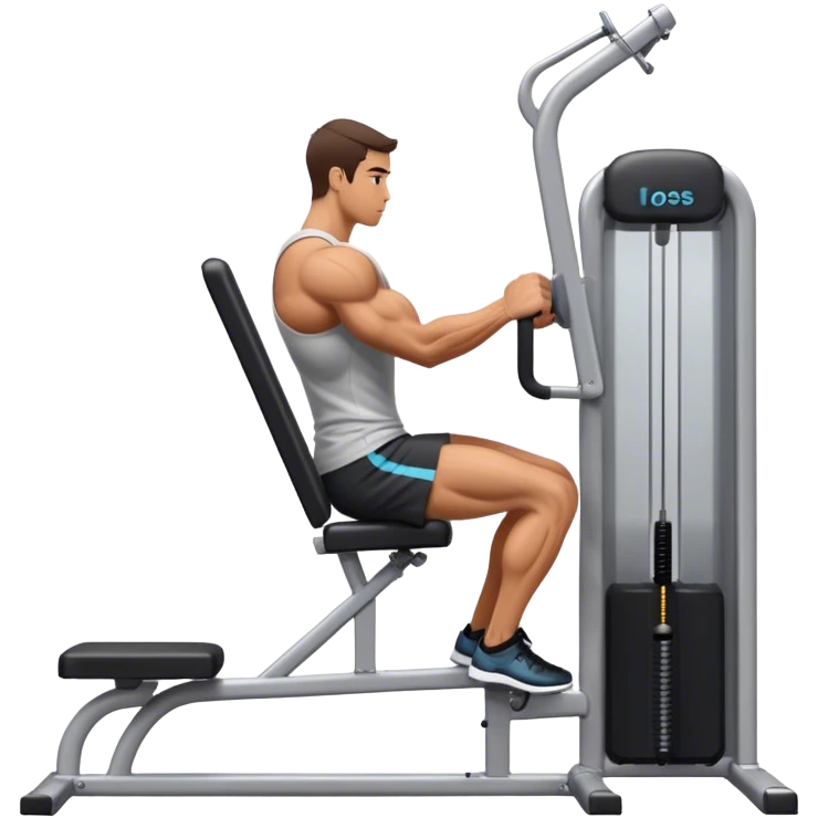 side-view triceps-machine exercise emoji