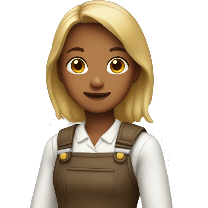 Girl with baguet in hand emoji