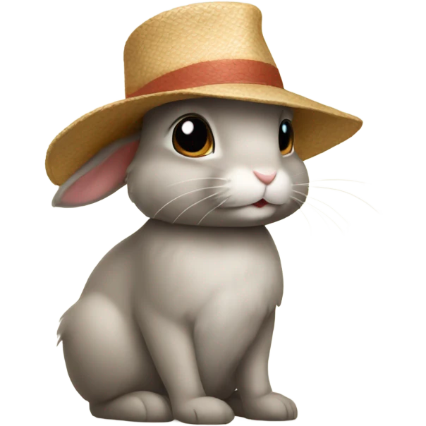 Rabbit in a hat emoji