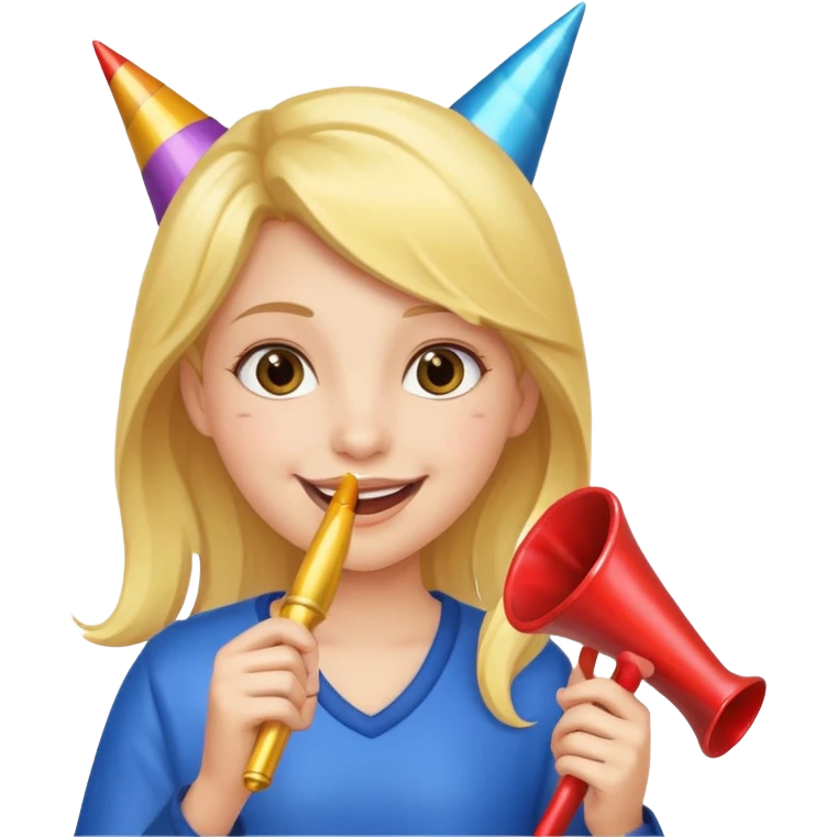 Girls part with fingers in  emoji